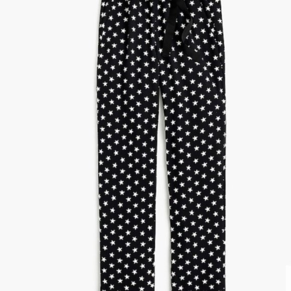 Star Print Pants -- Black and White - Picture 2 of 3